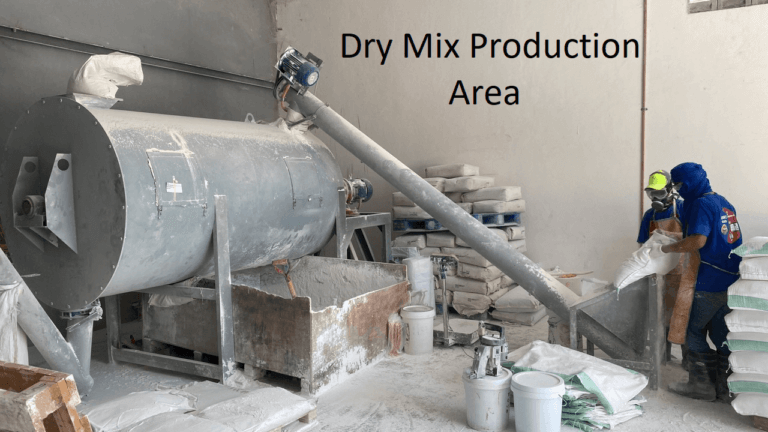 3. dry mix production area